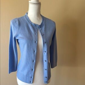 New York & Company Light Blue Cardigan